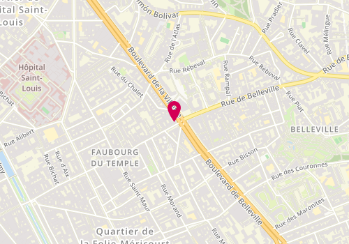 Plan de LAMANTOWICZ Michali Hélène, 137 Rue du Faubourg du Temple, 75010 Paris