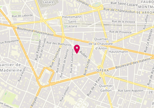 Plan de MILANI Rodrigo, 9 Rue Boudreau, 75009 Paris