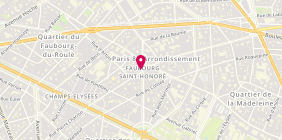 Plan de BAUER Patrick, 71 Avenue Franklin Roosevelt, 75008 Paris