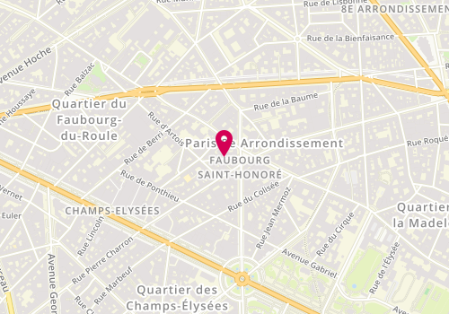 Plan de LANKRY Marc, 6 Rue du Commandant Rivière, 75008 Paris