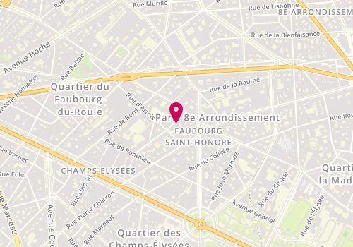 Plan de MARGUERAT Eric, 5 Rue Saint Philippe du Roule, 75008 Paris