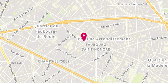 Plan de DOUVIER Ariane, 8 Rue Saint Philippe du Roule, 75008 Paris