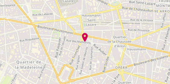 Plan de MAINCENT Mouna, 19 Rue des Mathurins, 75009 Paris