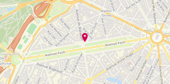 Plan de TAHARI Yamina, 50 Avenue Foch, 75016 Paris