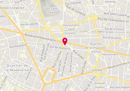Plan de DUROUX Alexis, 36 Rue Tronchet, 75009 Paris