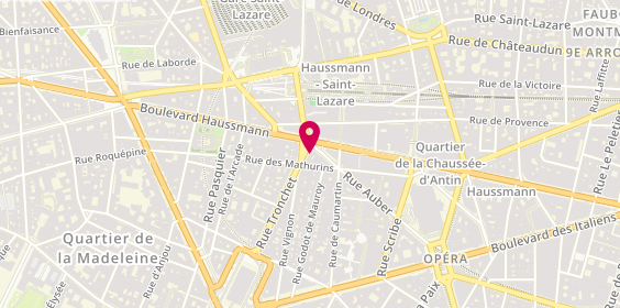 Plan de BECK Pascaline, 36 Rue Tronchet, 75009 Paris
