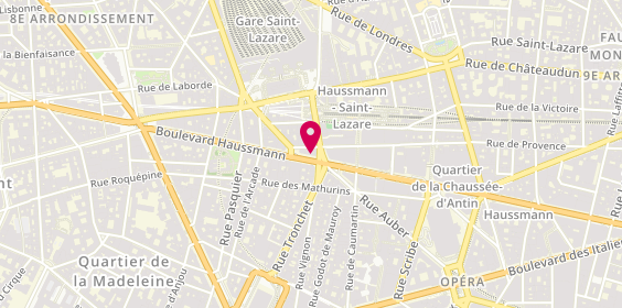 Plan de BORDET Emilie, 72 Boulevard Haussmann, 75008 Paris
