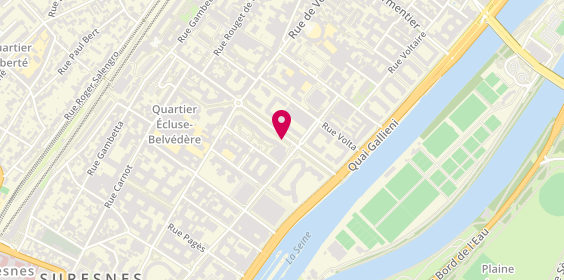 Plan de ROSS Viriya, 21 Avenue Georges Pompidou, 92150 Suresnes
