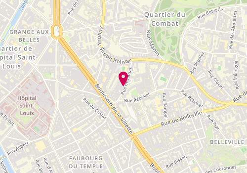 Plan de EL OURAOUI Leïla, 15 Rue de l'Atlas, 75019 Paris