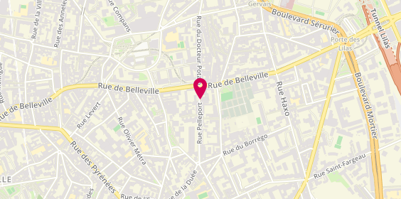 Plan de CHOKRON TEMSTET AUDREY, 186 Rue Pelleport, 75020 Paris