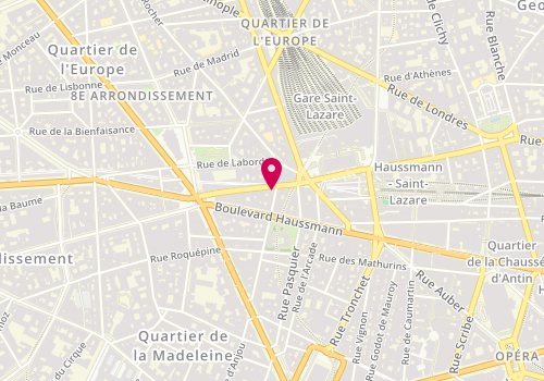 Plan de DAL Farra Guillaume, 13 Rue de la Pepiniere, 75008 Paris