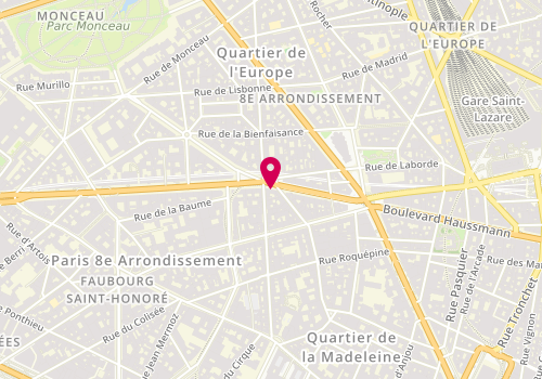 Plan de NAMER Corinne, 113 Boulevard Haussmann, 75008 Paris