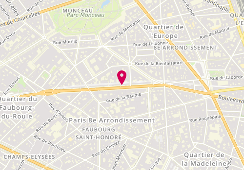 Plan de LECAVELLE Yannick, 148 Boulevard Haussmann, 75008 Paris