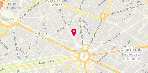 Plan de ANDREU Nathalie, 14 Avenue Carnot, 75017 Paris
