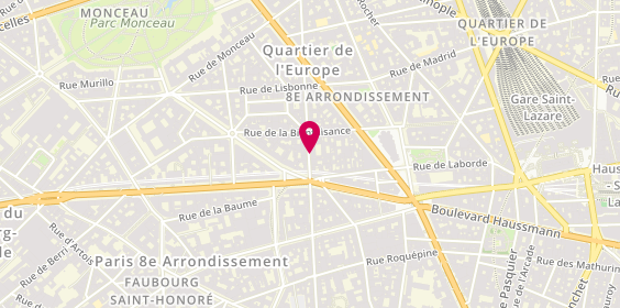 Plan de BOUQUET Elisabeth, 64 Rue de Miromesnil, 75008 Paris