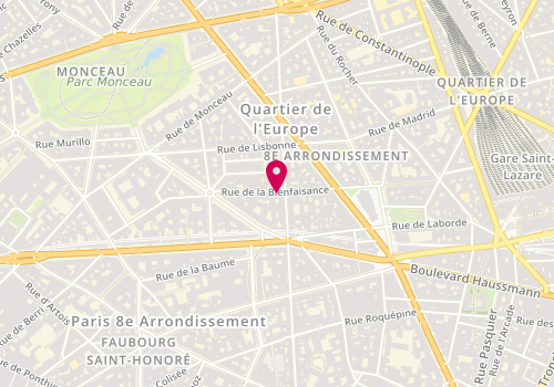 Plan de MARTINS Charlotte, 33 Rue de la Bienfaisance, 75008 Paris