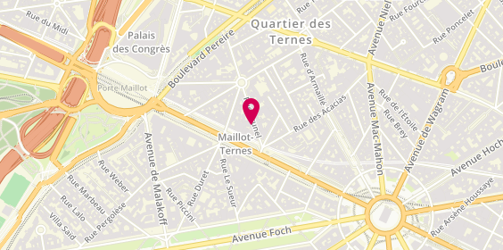 Plan de LAPLANE Perrine, 3 Bis Rue Brunel, 75017 Paris