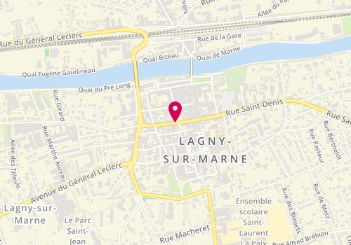 Plan de GEVREY Laurent, 13 Rue Gambetta, 77400 Lagny-sur-Marne