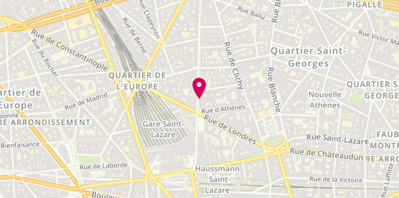 Plan de BENHAMOUR Sacha, 44 Rue d'Amsterdam, 75009 Paris