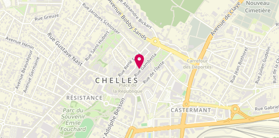 Plan de KRIEF Raphaël, 25 Rue Gambetta, 77500 Chelles