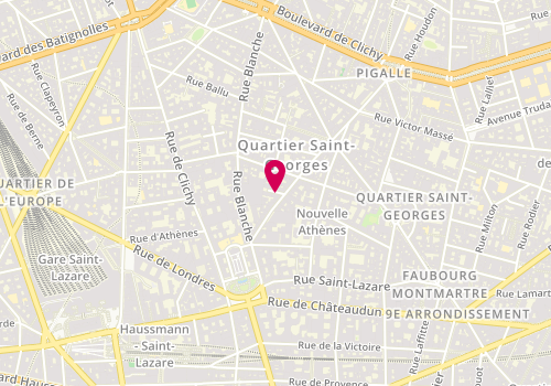 Plan de FRABOT Valentine, 1 Square la Bruyère, 75009 Paris