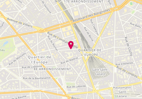 Plan de COURTOIS Loïc, 15 Rue d'Édimbourg, 75008 Paris