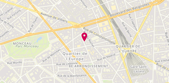 Plan de DE CHANLAIRE Sabine, 42 Rue du Général Foy, 75008 Paris