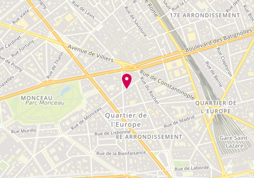 Plan de GOURDIN Antoine, 78 Rue de Monceau, 75008 Paris