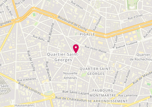 Plan de HUA Katia, 58 Rue de la Rochefoucauld, 75009 Paris