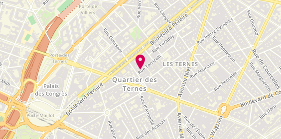 Plan de MIMOUNE Lounis, 3 Rue Torricelli, 75017 Paris