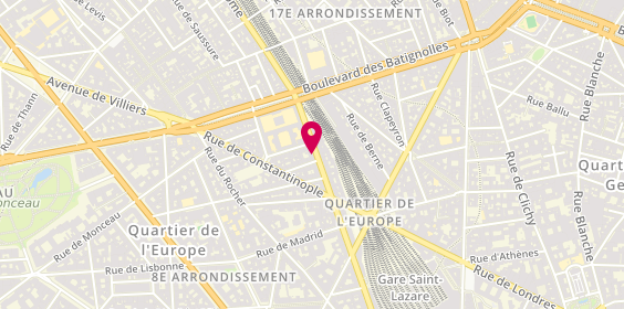 Plan de AUBER Guillaume, 69 Rue de Rome, 75008 Paris