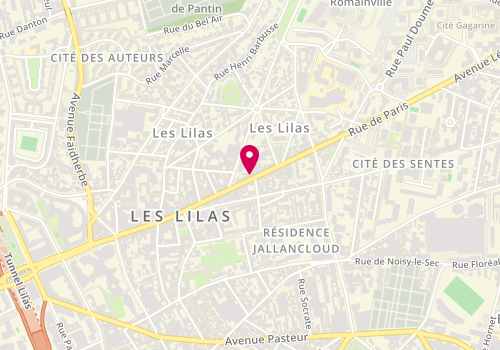 Plan de BENGIO Joseph, 163 Rue de Paris, 93260 Les Lilas
