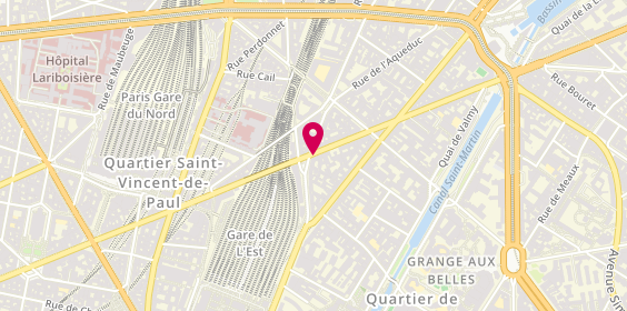 Plan de BERREBI Alain, 180 Rue la Fayette, 75010 Paris