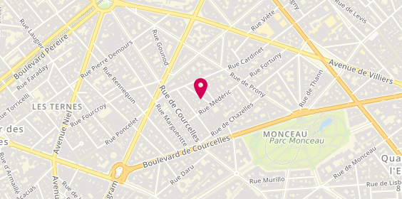 Plan de ARZOUNI Coralie, 5 Rue Léon Cogniet, 75017 Paris