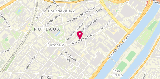 Plan de PONTIAC Gueric, 73 Rue Jean Jaures, 92800 Puteaux