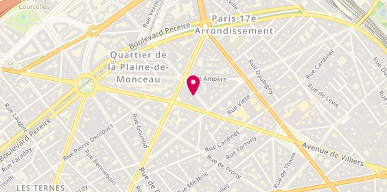 Plan de Dr Elizabeth Carletti, 9 Rue Bremontier, 75017 Paris