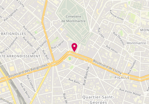 Plan de SEBBAG Théodore, 118 Boulevard de Clichy, 75018 Paris