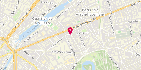 Plan de BARTHIER Constance, 39 Avenue de Laumière, 75019 Paris
