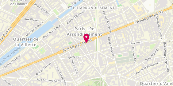Plan de PALUCHA Agnès, 118 Avenue Jean Jaurès, 75019 Paris