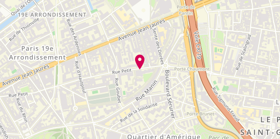 Plan de BADACHE Franck, 110 Rue Petit, 75019 Paris