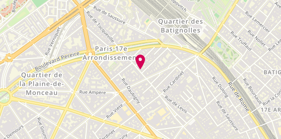 Plan de LACOMBE Bernard, 92 Rue de Tocqueville, 75017 Paris