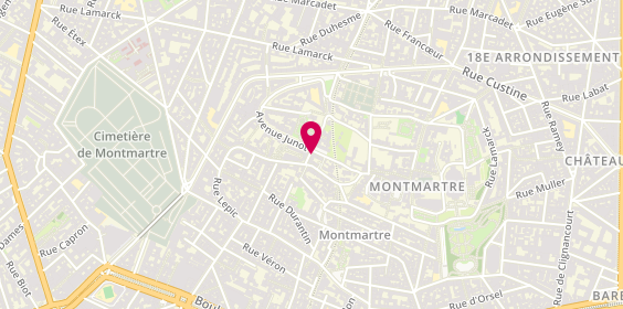 Plan de BELLAICHE Jean Marc, 4 Rue Girardon, 75018 Paris