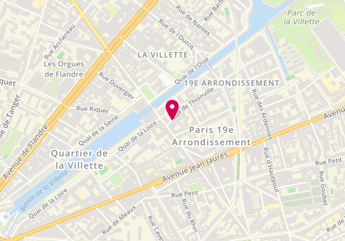 Plan de JUBLOT ALANTAR Sylvie, 4 Rue de Thionville, 75019 Paris