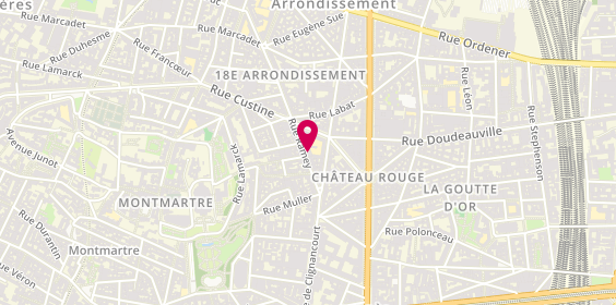 Plan de SCHMUCKLER Dominique, 14 Rue Ramey, 75018 Paris