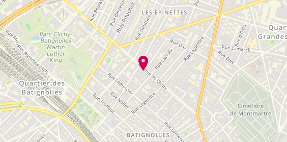 Plan de ADAM Antoine, 119 Avenue de Clichy, 75017 Paris