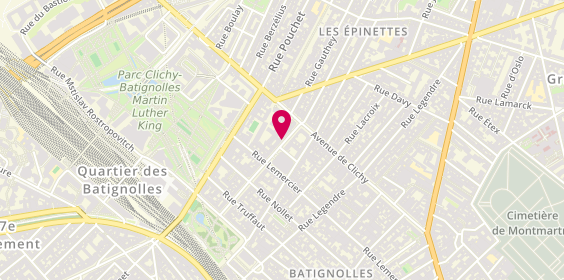Plan de BARDAVID Elsie, 39 Rue Brochant, 75017 Paris