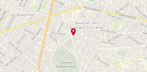 Plan de ABIB Jean Paul, 4 Place Jacques Froment, 75018 Paris
