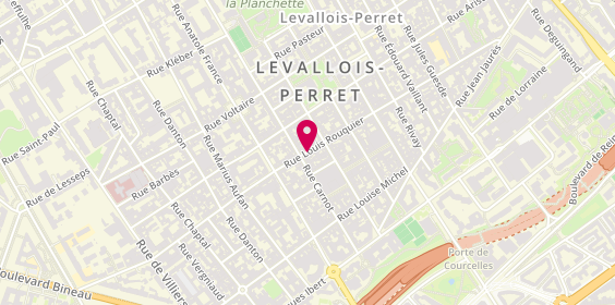 Plan de SERROR SARAH Marciano, 60 Rue Louis Rouquier, 92300 Levallois-Perret