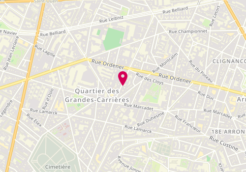 Plan de VIARD Camille, 88 Bis Rue Damrémont, 75018 Paris