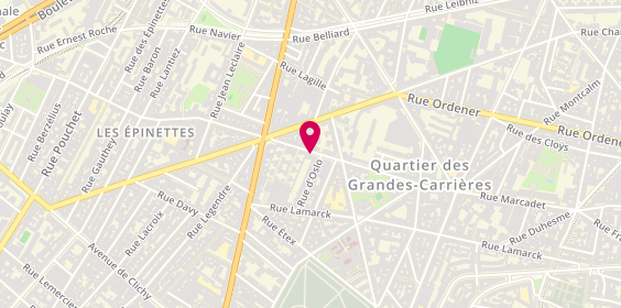 Plan de CAUBRIERE Marie Valérie, 243 Rue Marcadet, 75018 Paris